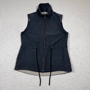 Columbia Womens Black Utility Zip Up Fishermen Vest Jacket Sz M Preppy Outdoors